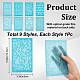 Creatcabin Stampo per tappetino per impronte in nylon da 9 pz TOOL-CN0001-01-2
