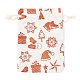 Christmas Theme Cotton Fabric Cloth Bag ABAG-H104-B13-3