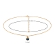 Ожерелья с кулоном shegrace сглаз из латуни с микропаве и кубическим цирконием sgNJEW-PH01392-2