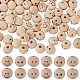 GORGECRAFT 150Pcs 3 Styles Smile Wooden Beads 12mm Smile Face Wood Spacer Beads Natural Round Ball Doll Head Beads with 2.9mm Hole Wooden Loose Beads for DIY Craft Bracelet Necklace Jewelry Making WOOD-GF0001-98-1