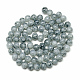 Cuisson peints en verre craquelé brins de perles X-DGLA-Q023-8mm-YS49-2