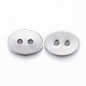 2-Hole 201 Stainless Steel Sewing Buttons STAS-K154-55P-2