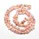 Puce opale brins de perles roses naturelles G-M205-74-2