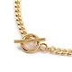 Brass Curb Chain Bracelets & Necklaces Jewelry Sets SJEW-JS01111-5