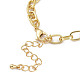 Parures de bijoux bracelets et colliers coeur zircone cubique SJEW-M098-01G-9