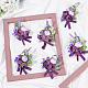 Spilla fiore all'occhiello in panno di seta JEWB-WH0009-98-5