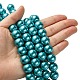Eco-Friendly Glass Pearl Beads Strands HY-A008-14mm-RB073-4