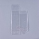 透明なプラスチックポリ塩化ビニール箱のギフト包装  防水折りたたみボックス  正方形  透明  22.2x12x0.1cm  箱：6x6x10センチメートル CON-WH0060-01C-2