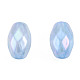Perline acriliche con placcatura iridescente arcobaleno OACR-N010-076-3