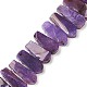 Teardrop Natural Dyed Agate Beads Strands G-L456-02F-3