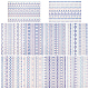 Fingerinspire 10 шт. лист искусственной кожи с геометрическим рисунком DIY-FG0001-04-4