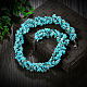 Colliers chips de turquoise naturelle millésime perles NJEW-BB16531-E-4
