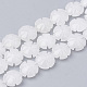 Chapelets de perles de jade blanche naturelle G-T098-10H-1