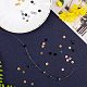UNICRAFTALE 50pcs 5 Colors 6mm Disc Spacer Beads Stainless Steel Flat Round Loose Beads Jewelry Metal Spacers Beads Finding for DIY Bracelet Necklace Jewelry Making STAS-UN0002-09-7