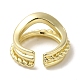Brass Open Cuff Rings RJEW-Q778-45G-3
