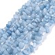 Brins de perles aquamarine naturelles teints X-G-F703-12-1