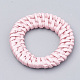 Caña de raso pintada a mano / anillos de unión de ratán tejidos WOVE-N007-01D-3