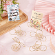 CHGCRAFT 12Pcs Spiral Place Card Holders Infinite Place Card Holder Airplane Shape Metal Name Card Holder Stands for Photos Food Signs Memo Wedding Party Restaurants AJEW-WH0318-04G-4