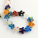 Star Handmade Millefiori Glass Beads Strands LK-R004-76-2
