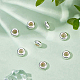 Benecreat 925 perles en argent sterling perles rondes en argent sterling de 2.2 mm perles d'espacement en métal grand trou perles rondes en argent STER-BC0001-61A-4
