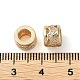 Rack Plating Brass with Cubic Zirconia European Beads KK-M269-13G-3