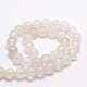 Chapelets de perles rondes à facettes en agate naturelle teintée G-E320B-8mm-06-2
