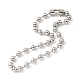 304 Stainless Steel Ball Chain Necklace & Bracelet Set STAS-D181-02P-02B-2