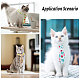 Chgcraft thème des fruits polyester cravates pour animaux de compagnie et ensembles d'appliques au crochet AJEW-CA0003-85-5