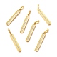 Латунные микропаве прозрачные подвески с фианитом X-ZIRC-P086-18G-1