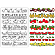 BENECREAT Fruit Pattern PVC Plastic Stamps DIY-WH0167-57-0012-1