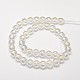 Hebras de perlas de cuarzo sintético galvanizado EGLA-J061-4mm-AB01-2
