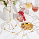 Nbeads 6 pezzo di collana rosario con perle di vetro NJEW-PH01480-4