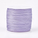 Hilo de nylon, cable de la joya de encargo de nylon para la elaboración de joyas tejidas, lila, 0.8mm, alrededor de 49.21 yarda (45 m) / rollo