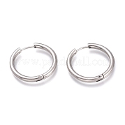 Серьги-кольца Huggie Hoop из нержавеющей стали 201 EJEW-O095-05-07