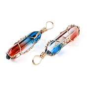 Подвески lampwork GLAA-T023-07O