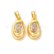 Латунные микро проложить кубического циркония подвески KK-H461-04G