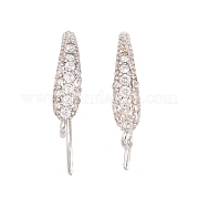 Стойки обшивки латунь кубический цирконий серьги крючки KK-S374-05P-08