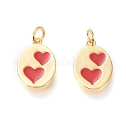 Настоящие 18k позолоченные латунные подвески KK-L006-030G