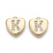 Латунные микропаве прозрачные кубические циркониевые подвески KK-N231-234K-NF
