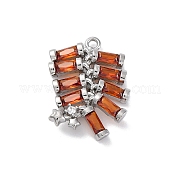 Латунные микро проложить кубического циркония подвески KK-D288-03P
