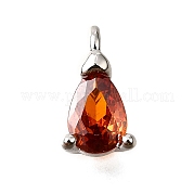 Латунные микро проложить кубического циркония подвески KK-D356-08F-P