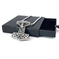 Collier pendentif homme en acier titane longue chaîne bijoux décontractés cadeau