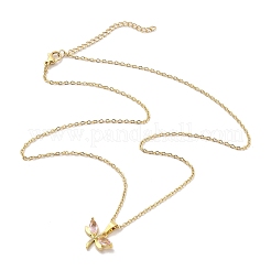 Collane con ciondolo in acciaio inossidabile 304&nbsp;NJEW-U002-18G-01
