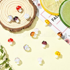 14 Stück 7 Farben handgefertigte Bunte Malerei-Emaille-Perlen&nbsp;LAMP-CJ0002-87