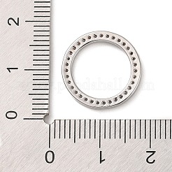 Verbindungsringe mit Gestell aus Messing mit Mikropavé und klaren Zirkonia&nbsp;KK-P261-06P