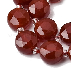 Fili di perle di corniola naturale (tinti e riscaldati).&nbsp;G-D105-A08