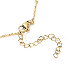 Collier à maillons torsadés en acier inoxydable 304 avec placage ionique (IP)&nbsp;NJEW-K249-08G
