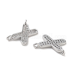 Adornos de latón micropavé de circonia cúbica&nbsp;KK-B102-07P