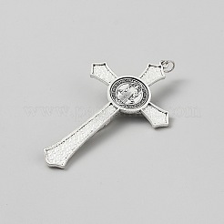 Alliage de style tibétain grand pendentif&nbsp;FIND-WH0441-45AS