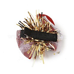 Weihnachtsmotiv Glitzer Filzstoff Krokodilklemmen&nbsp;PHAR-U002-01D